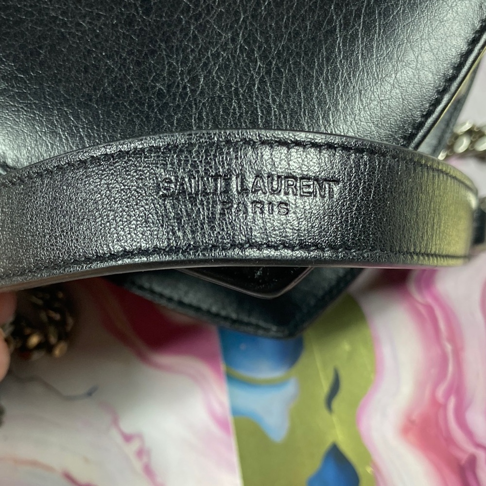 Yves Saint Laurent Black Heart Crossbody with Stars - Picture 8 of 9